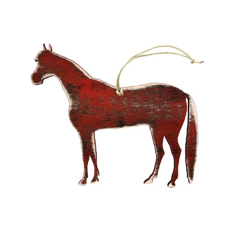 DESIGNOCRACY Lonely Pony Wooden Ornament 99155O